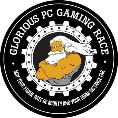 GLORIOUS PC GAMING RACE STICKER LOGO