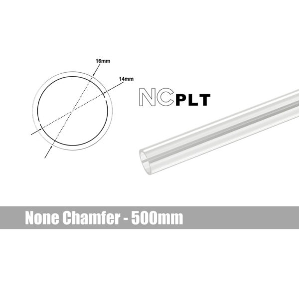 Bitspower Tube None Chamfer PETG Link 16mm - 500mm